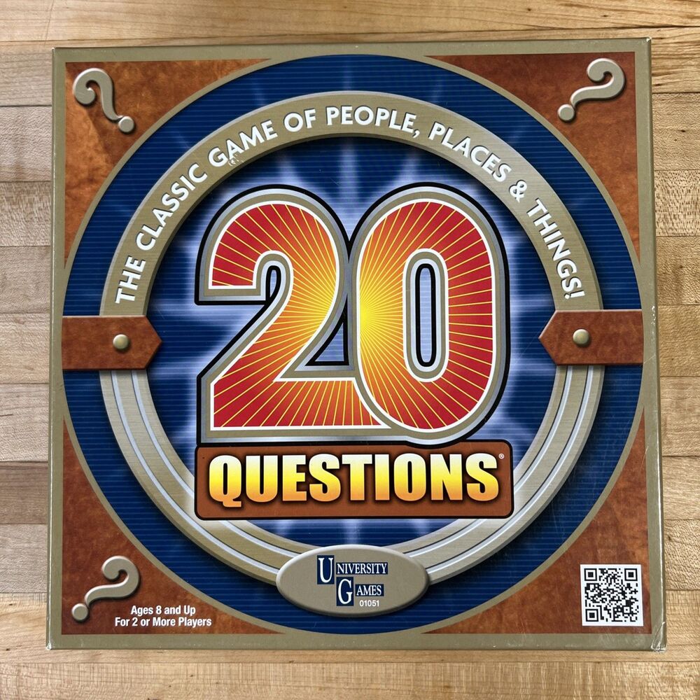 20 Questions Board Game 2010 University Games Complete